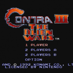 Contra III Titelbildschirm