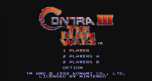 Contra III Titelbildschirm