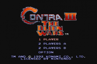 Contra III Titelbildschirm